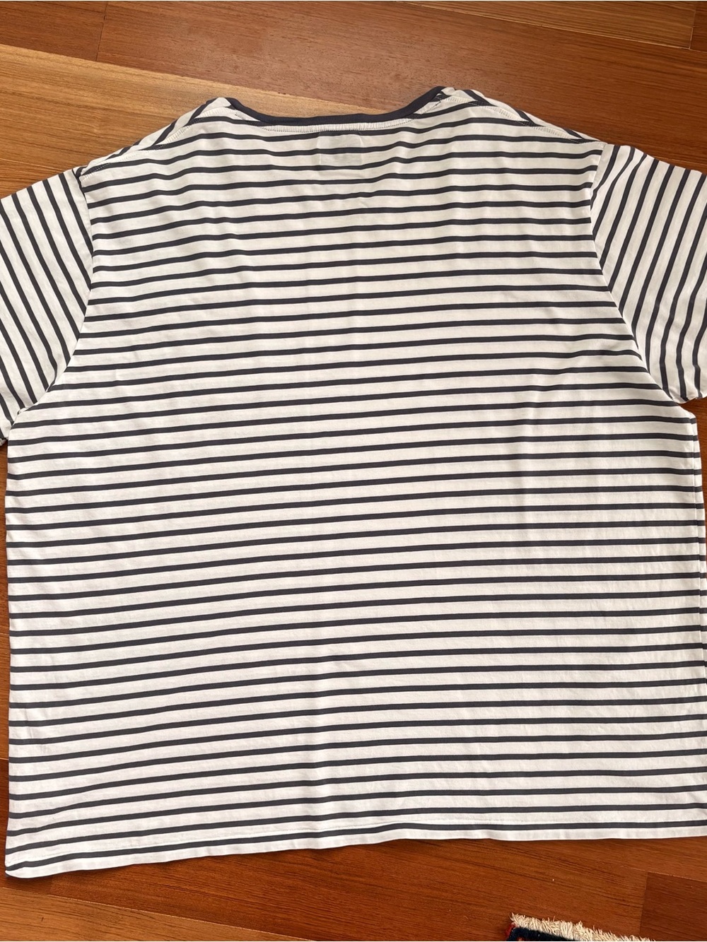 Polo Ralph Lauren Navy/ White Striped Crewneck Tee 100% cotton 3 XLT/ Tall - Picture 7 of 9